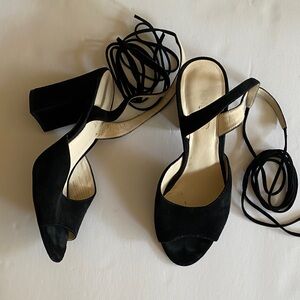 Nine West Black Heeled Sandals